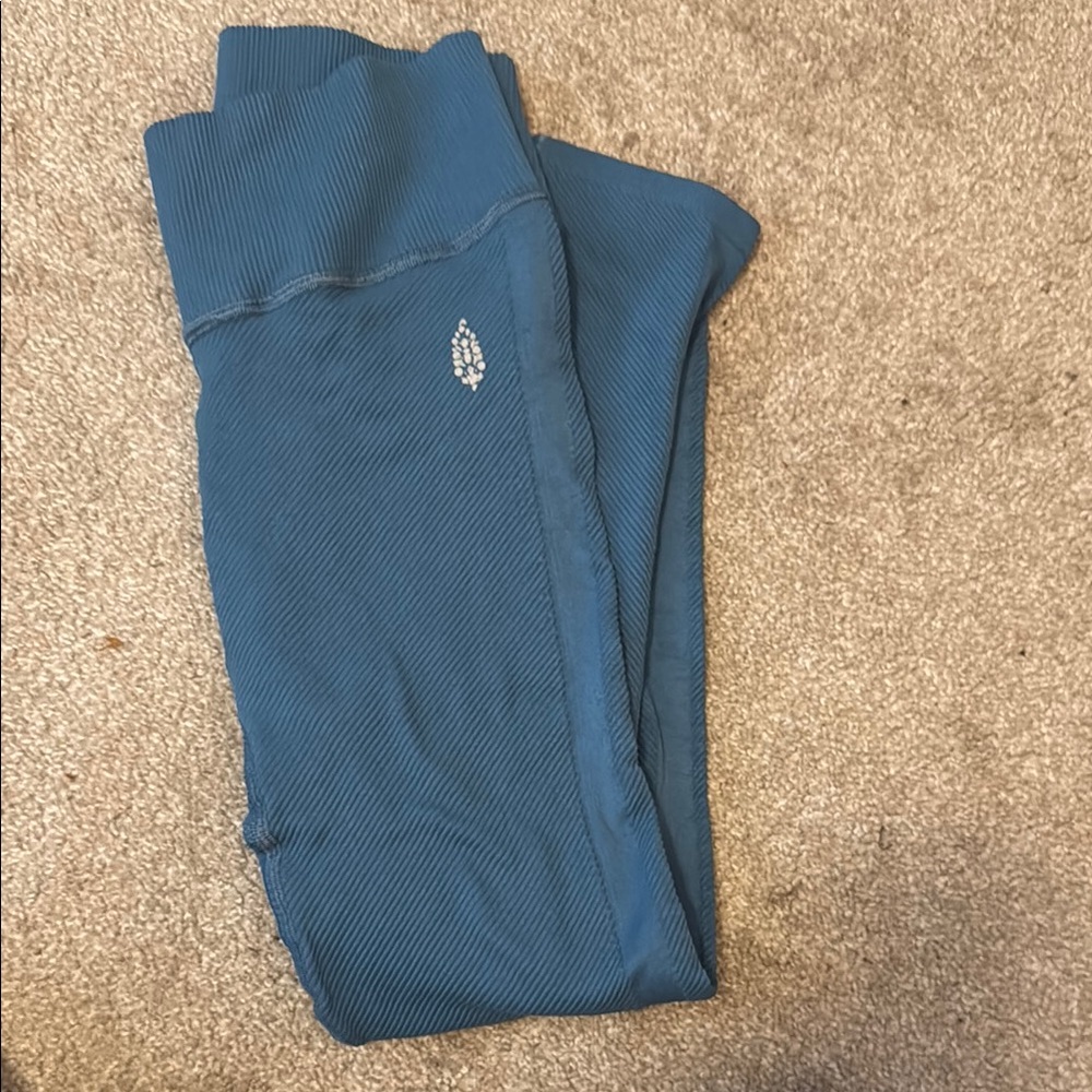 Blue capri Leggings
